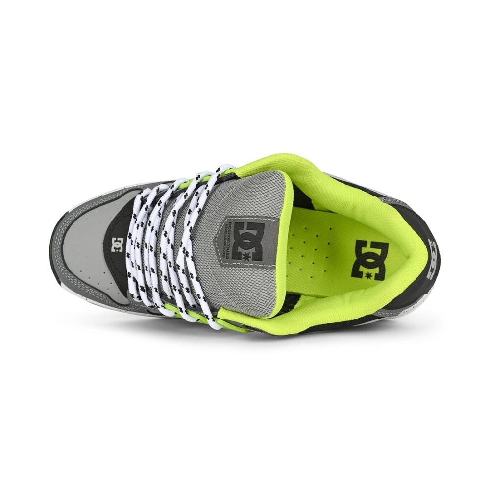 DC AT-2 Skate Shoes - Grey/Black/Lime