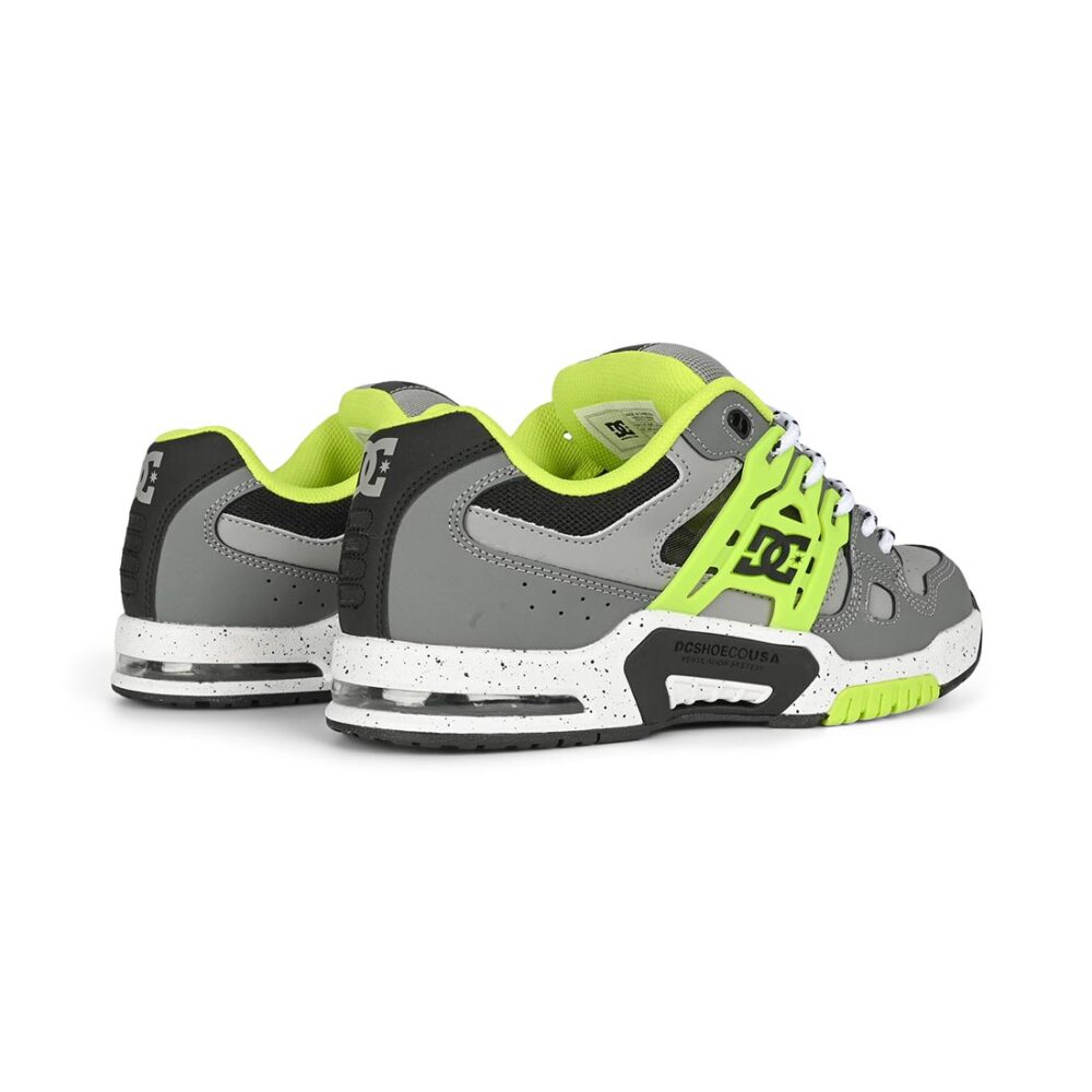 DC AT-2 Skate Shoes - Grey/Black/Lime