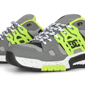 DC AT-2 Skate Shoes - Grey/Black/Lime