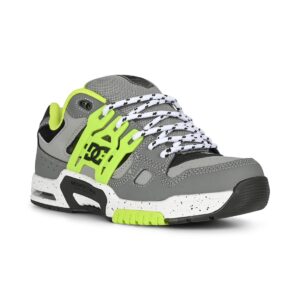 DC AT-2 Skate Shoes - Grey/Black/Lime