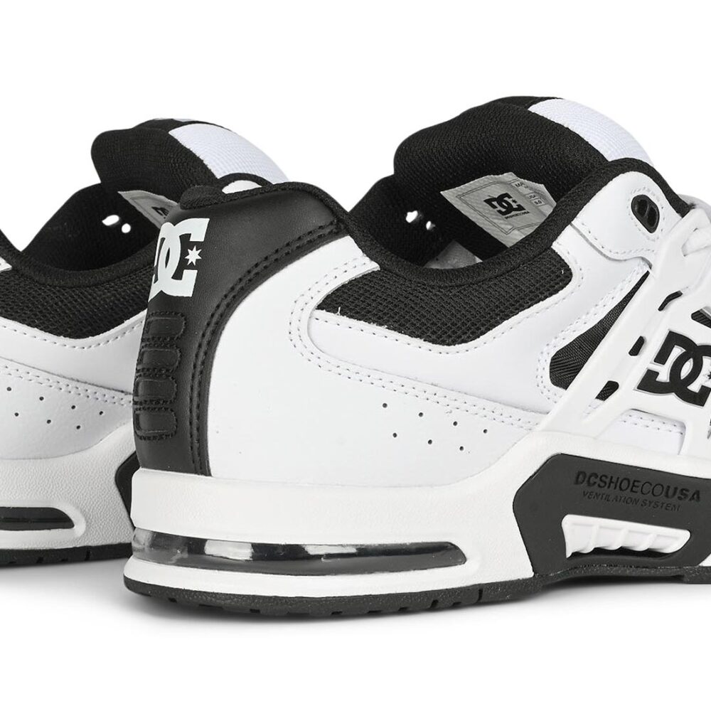 DC AT-2 Skate Shoes - White/Black/White