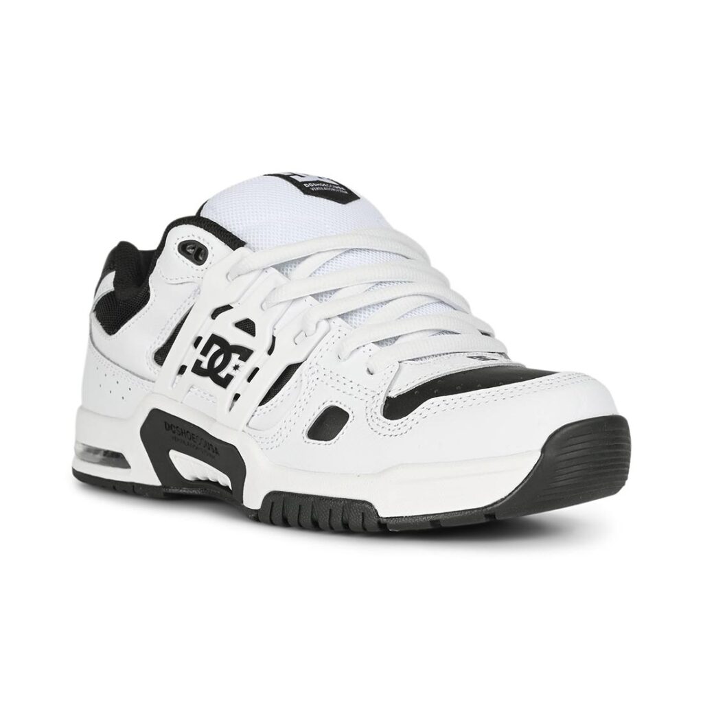 DC AT-2 Skate Shoes - White/Black/White
