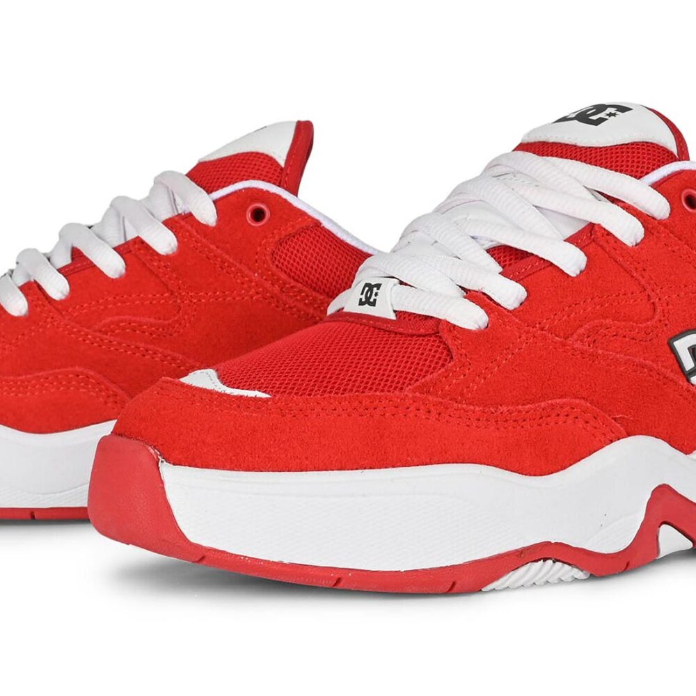 DC Ascend LE Skate Shoes - Red/White