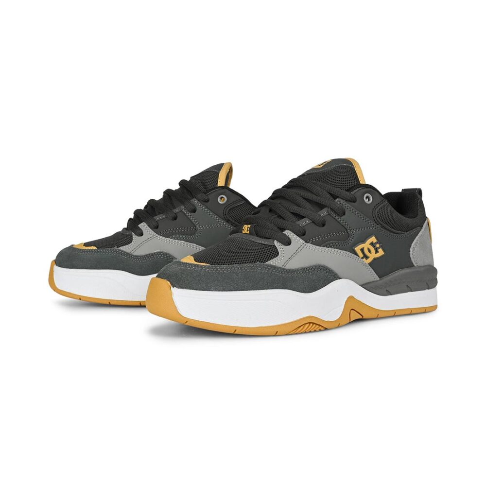 DC Ascend S Skate Shoes - Dark Grey/Grey/Tan