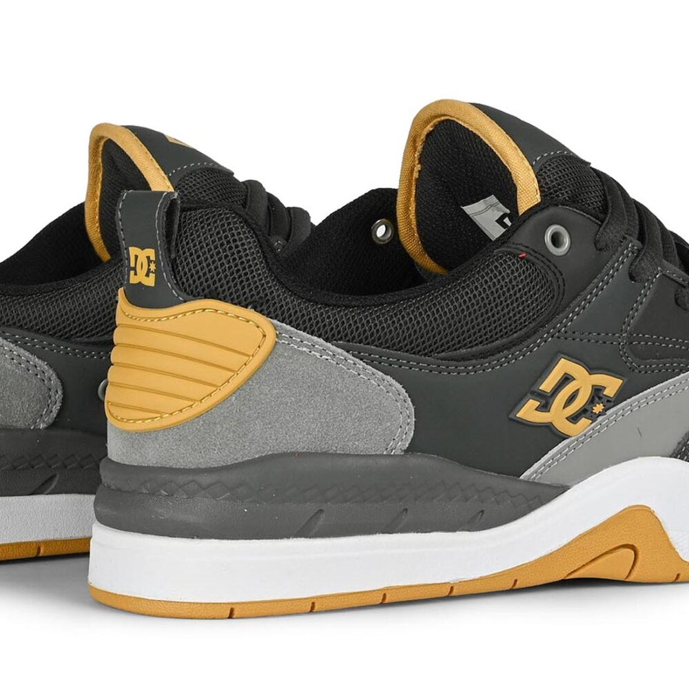 DC Ascend S Skate Shoes - Dark Grey/Grey/Tan