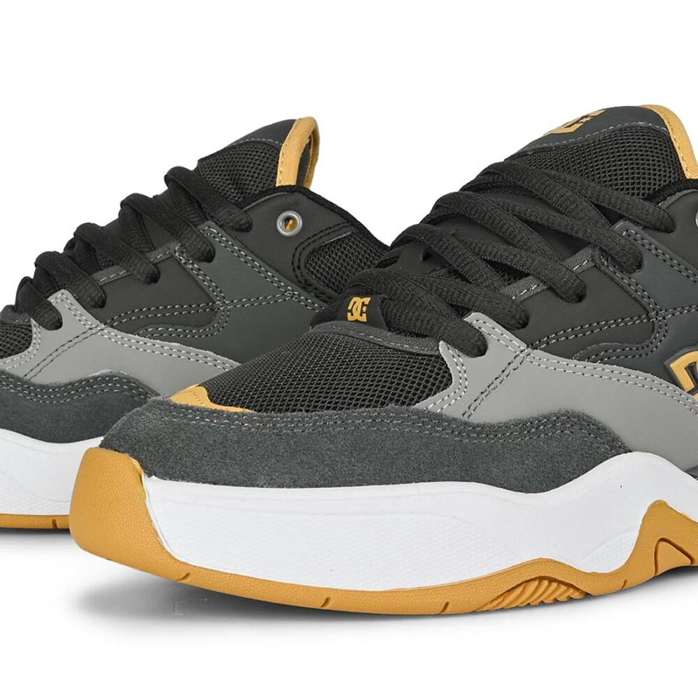 DC Ascend S Skate Shoes - Dark Grey/Grey/Tan