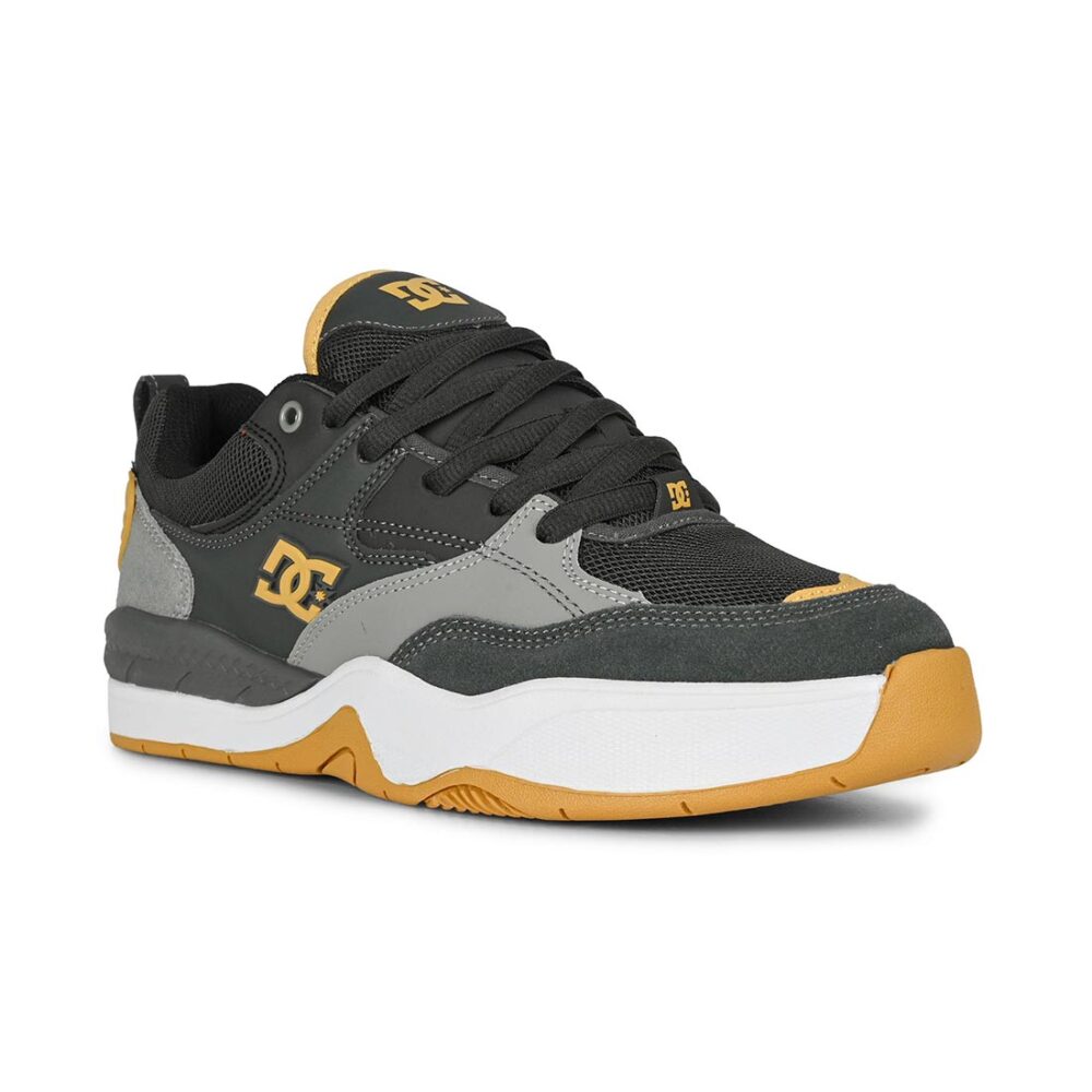 DC Ascend S Skate Shoes - Dark Grey/Grey/Tan