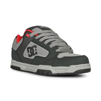 DC Coiler Skate Shoes - Dark Grey/Grey/Red