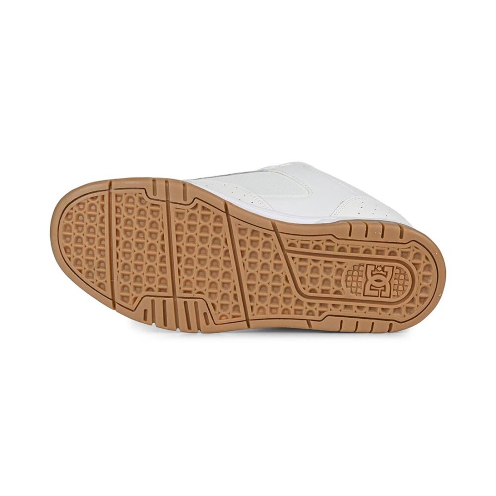 DC Coiler Skate Shoes - White/Black/Gum