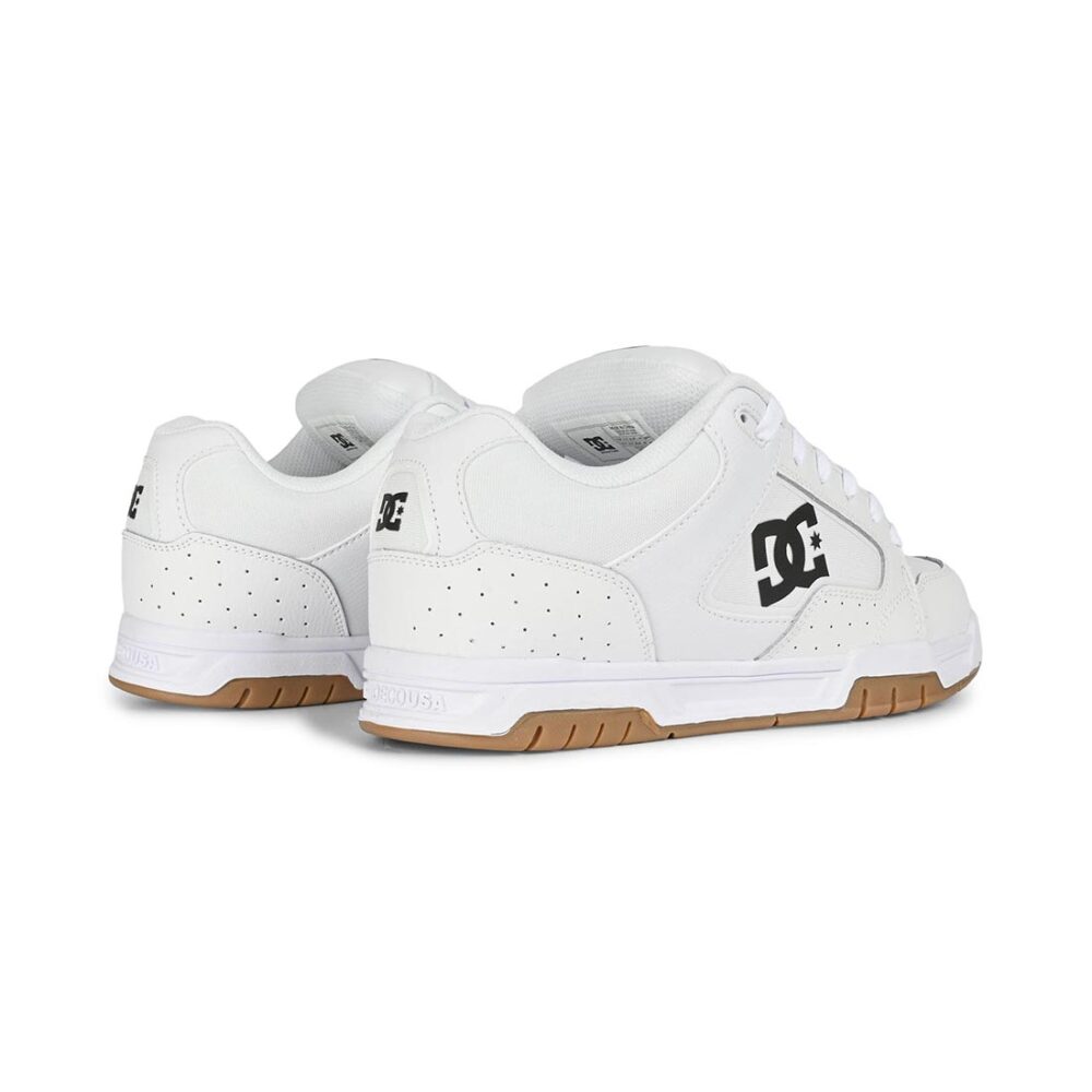 DC Coiler Skate Shoes - White/Black/Gum