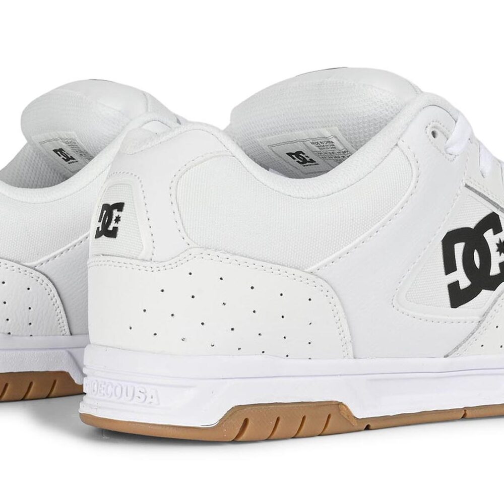 DC Coiler Skate Shoes - White/Black/Gum