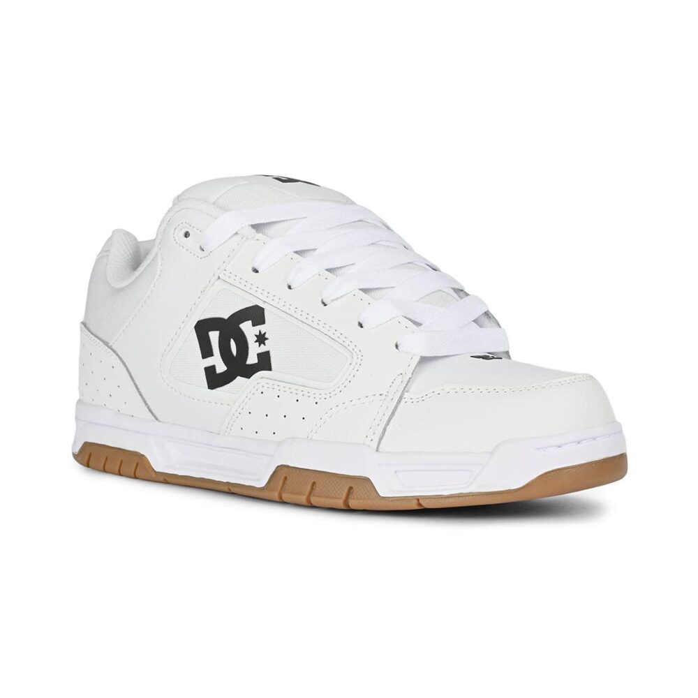 DC Coiler Skate Shoes - White/Black/Gum