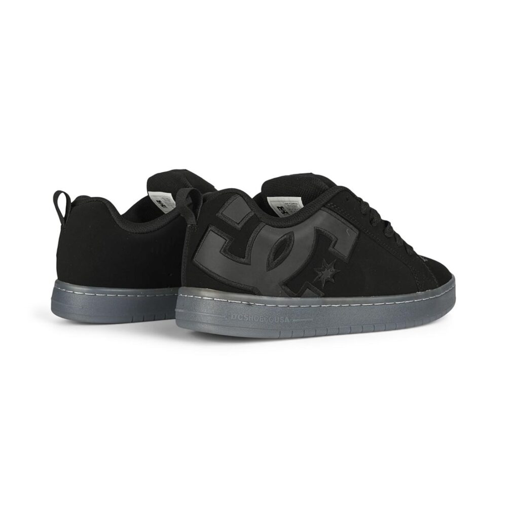 DC Court Graffik SE Skate Shoes - Black/Grey/Black Reflective
