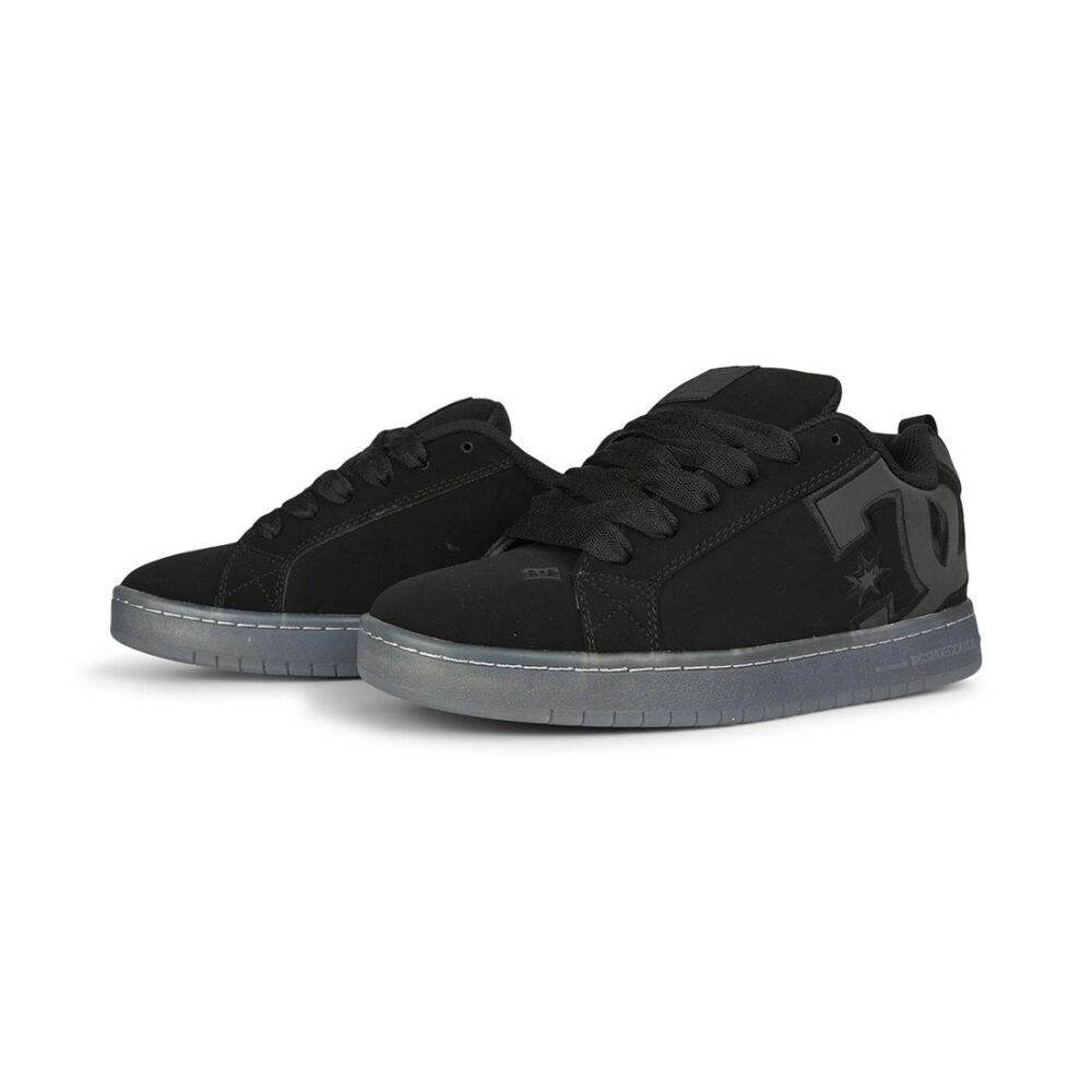 DC Court Graffik SE Skate Shoes - Black/Grey/Black Reflective