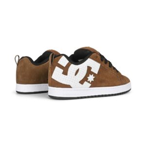 DC Court Graffik SE Skate Shoes - Brown/White