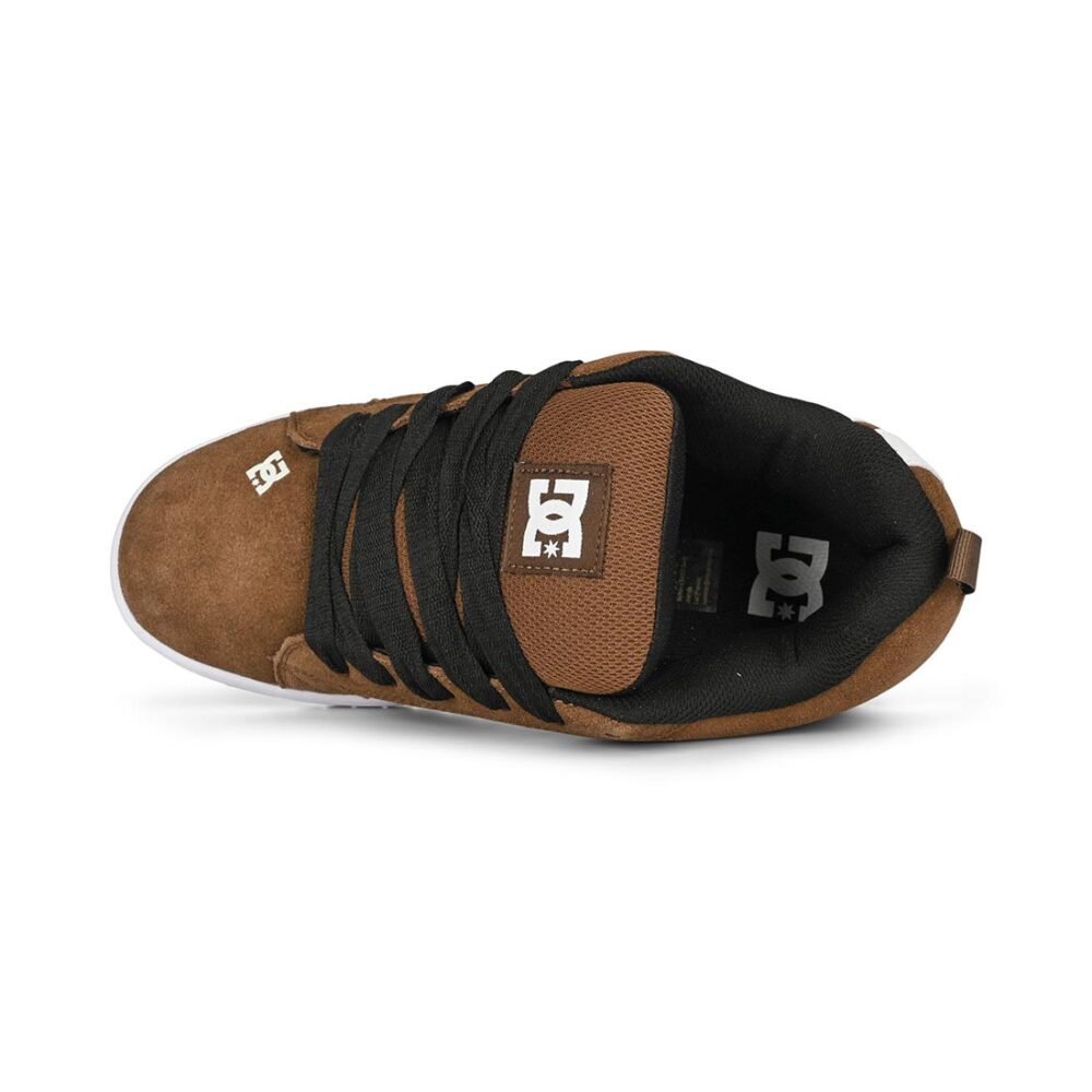 DC Court Graffik SE Skate Shoes - Brown/White