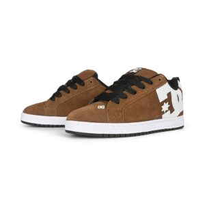 DC Court Graffik SE Skate Shoes - Brown/White