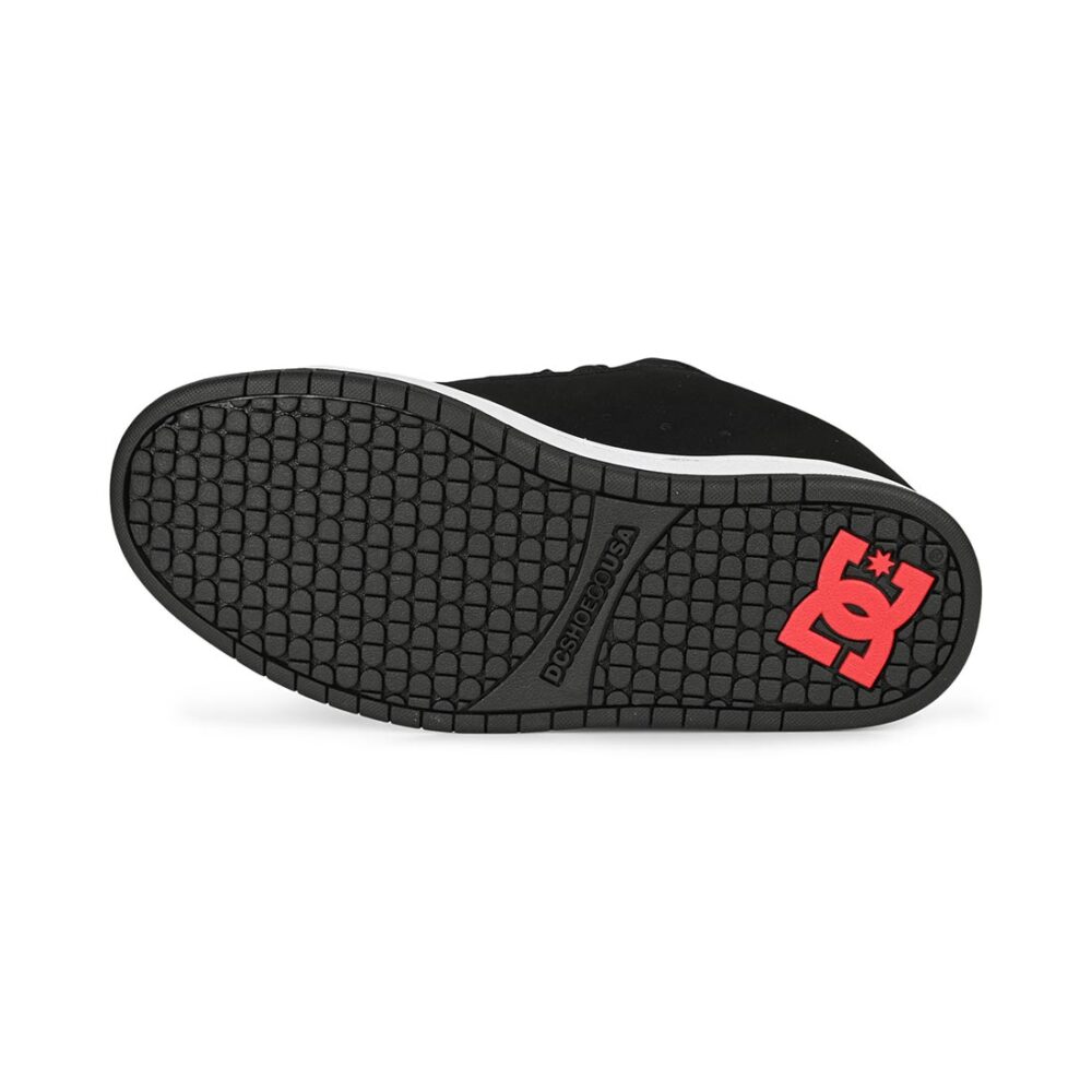 DC Court Graffik Skate Shoes - Black/Grey/Red