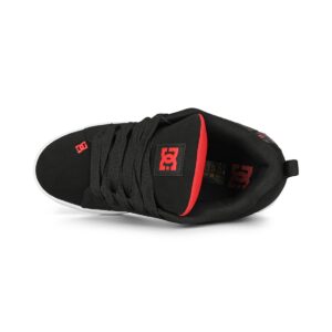 DC Court Graffik Skate Shoes - Black/Grey/Red