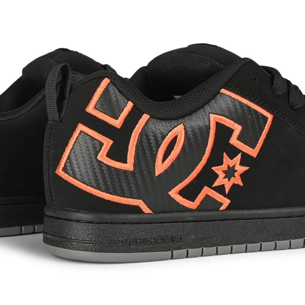 DC Court Graffik Skate Shoes - Black/Orange