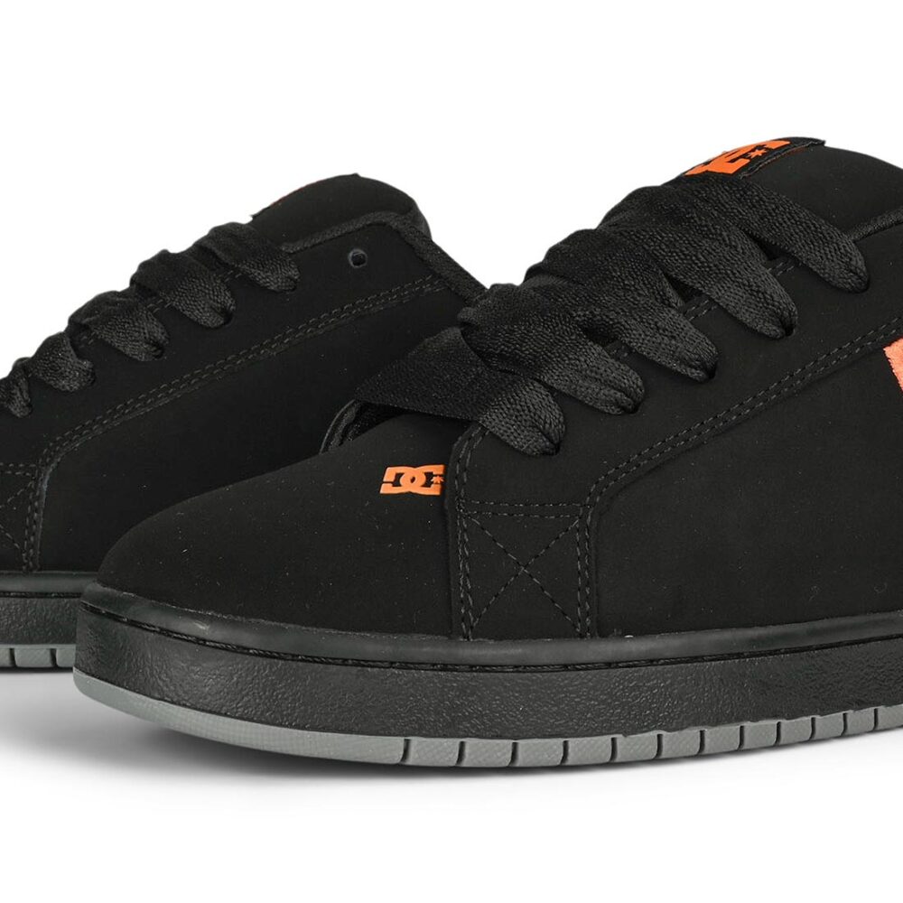 DC Court Graffik Skate Shoes - Black/Orange