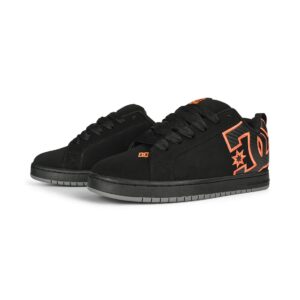 DC Court Graffik Skate Shoes - Black/Orange