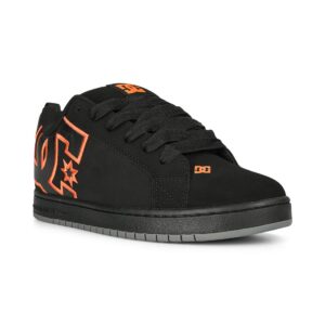 DC Court Graffik Skate Shoes - Black/Orange