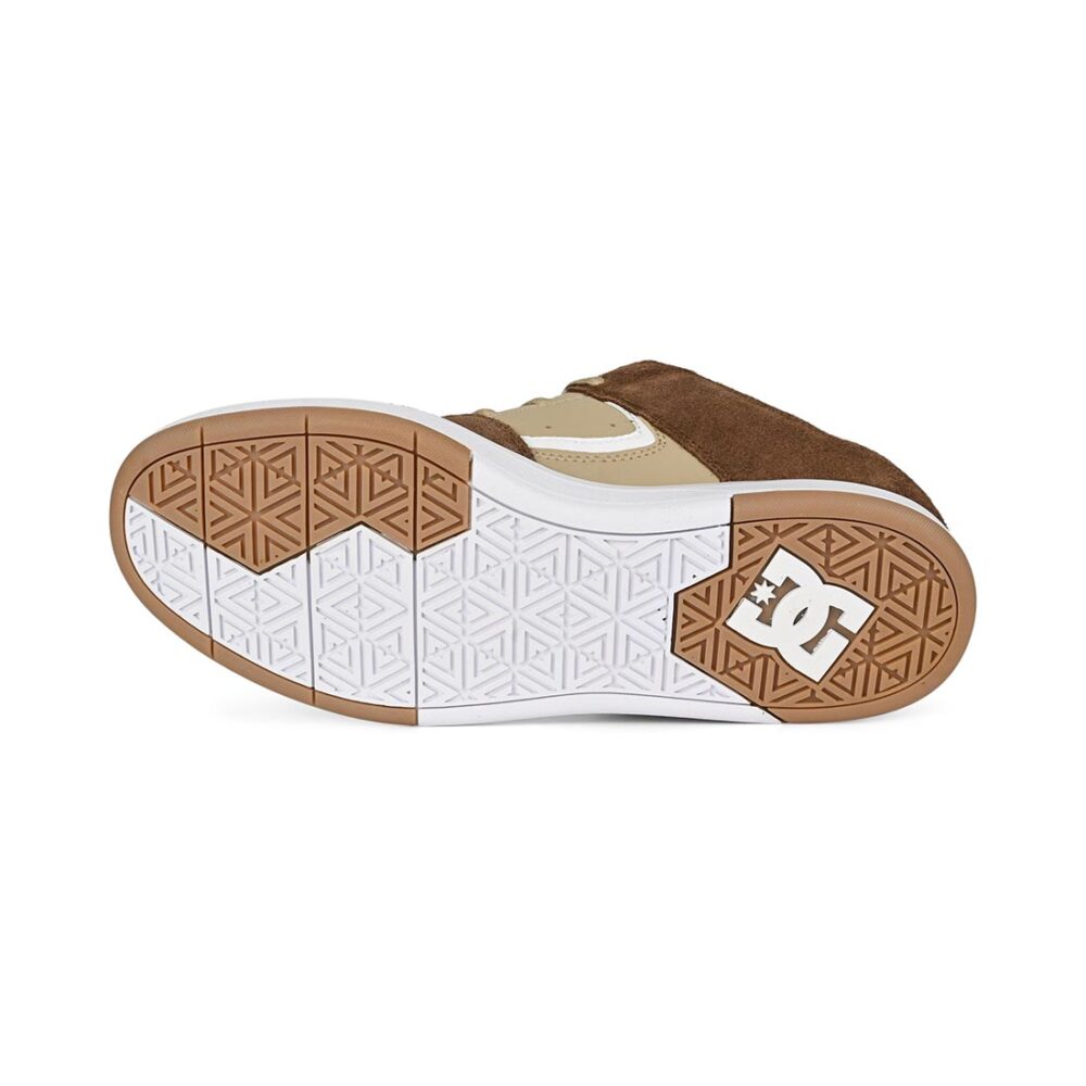 DC Cure Skate Shoes - Brown/Tan/White