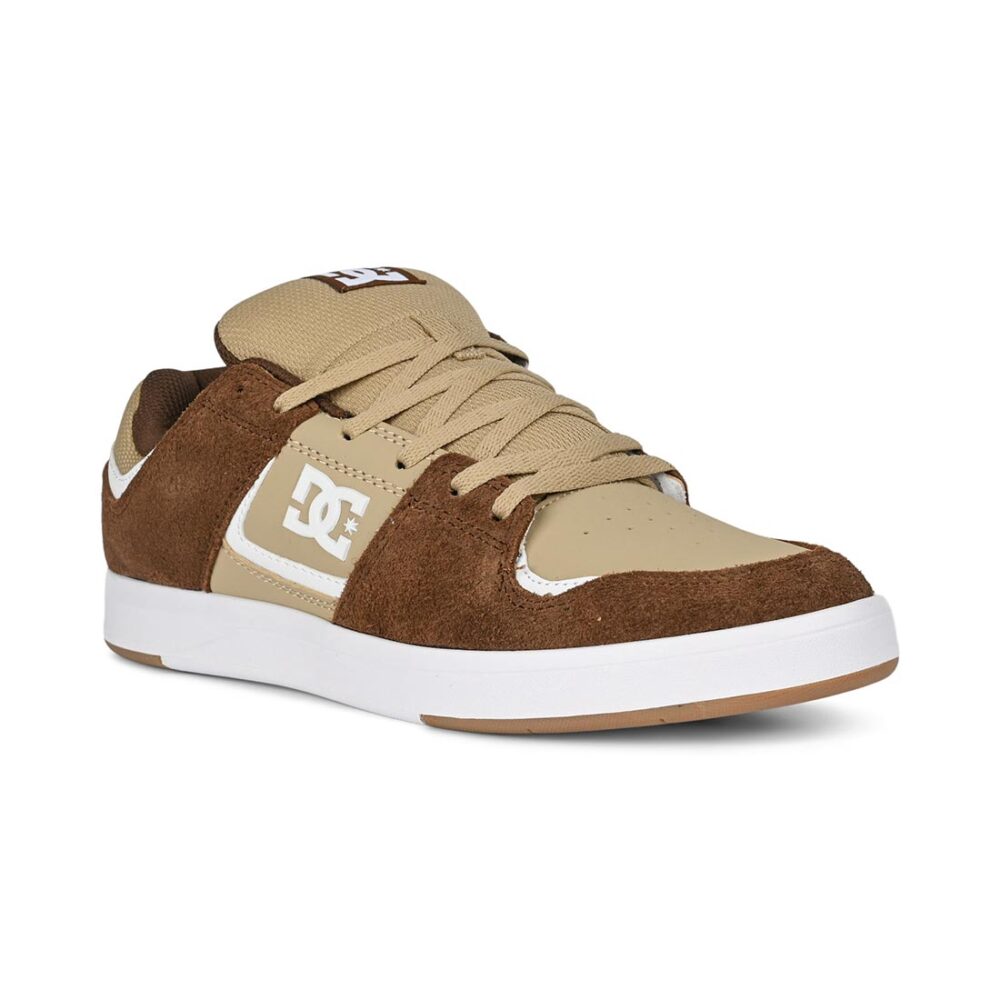DC Cure Skate Shoes - Brown/Tan/White