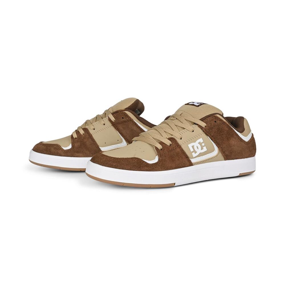 DC Cure Skate Shoes - Brown/Tan/White