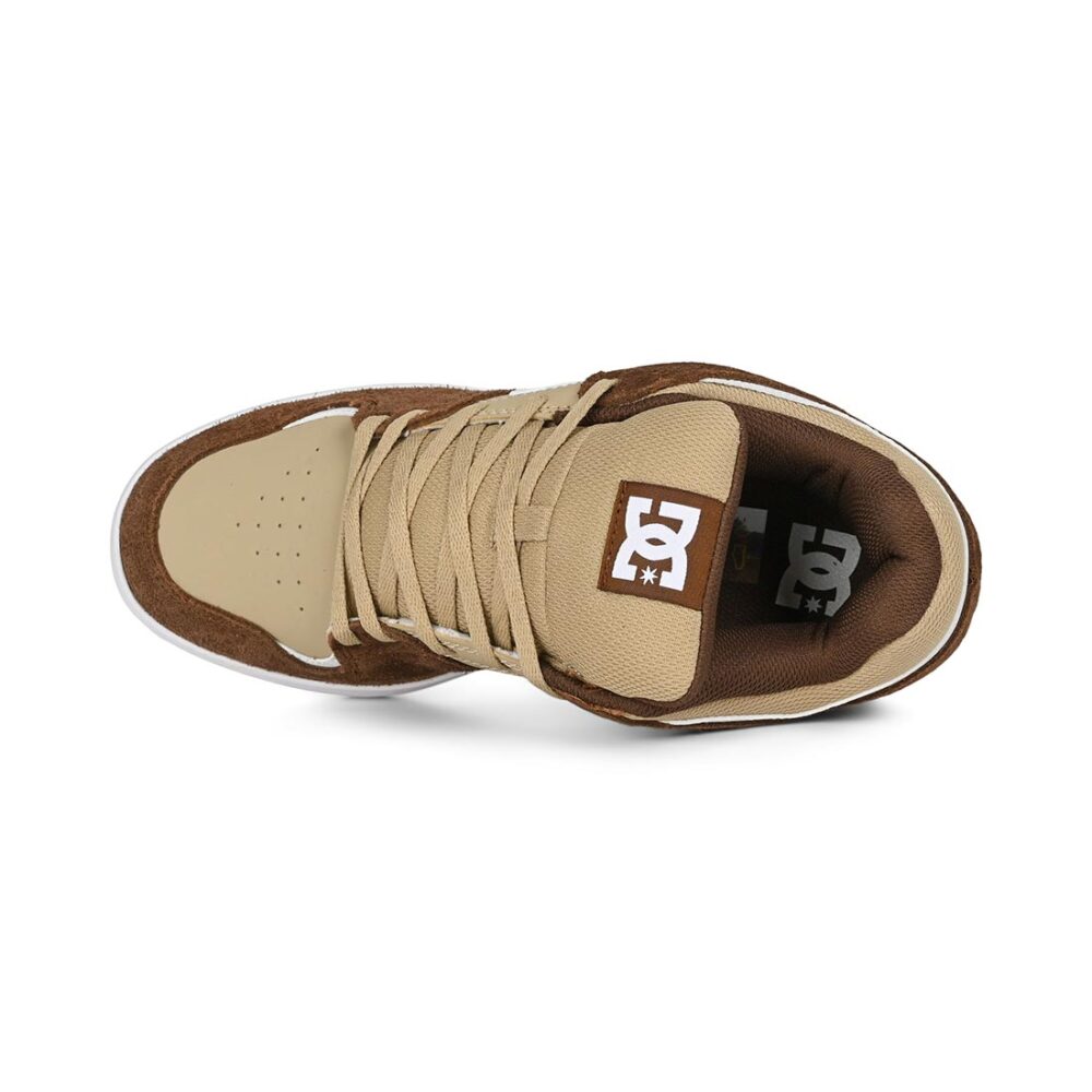 DC Cure Skate Shoes - Brown/Tan/White