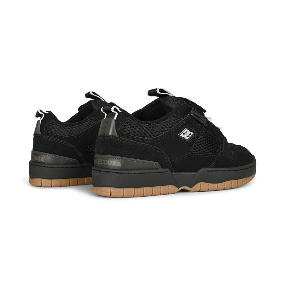 DC JS 1 Skate Shoes - Black/Black/Gum