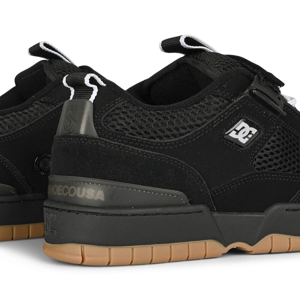DC JS 1 Skate Shoes - Black/Black/Gum