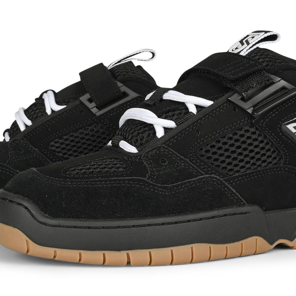 DC JS 1 Skate Shoes - Black/Black/Gum