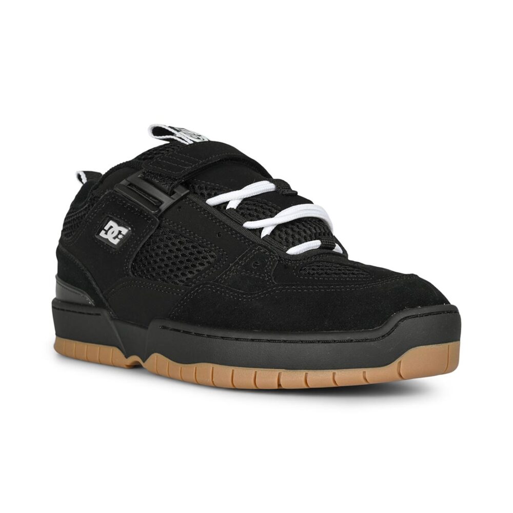 DC JS 1 Skate Shoes - Black/Black/Gum