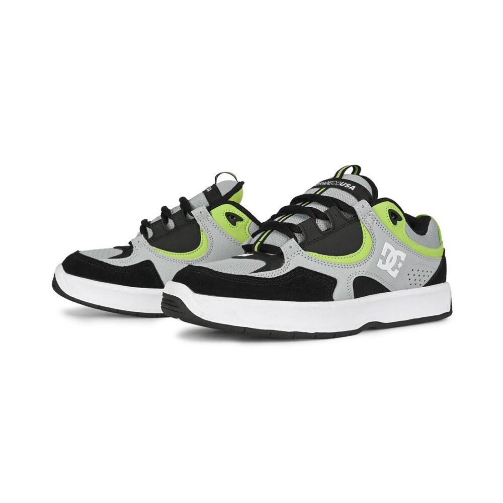 DC Kalynx Zero Skate Shoes - Grey/Black/Lime