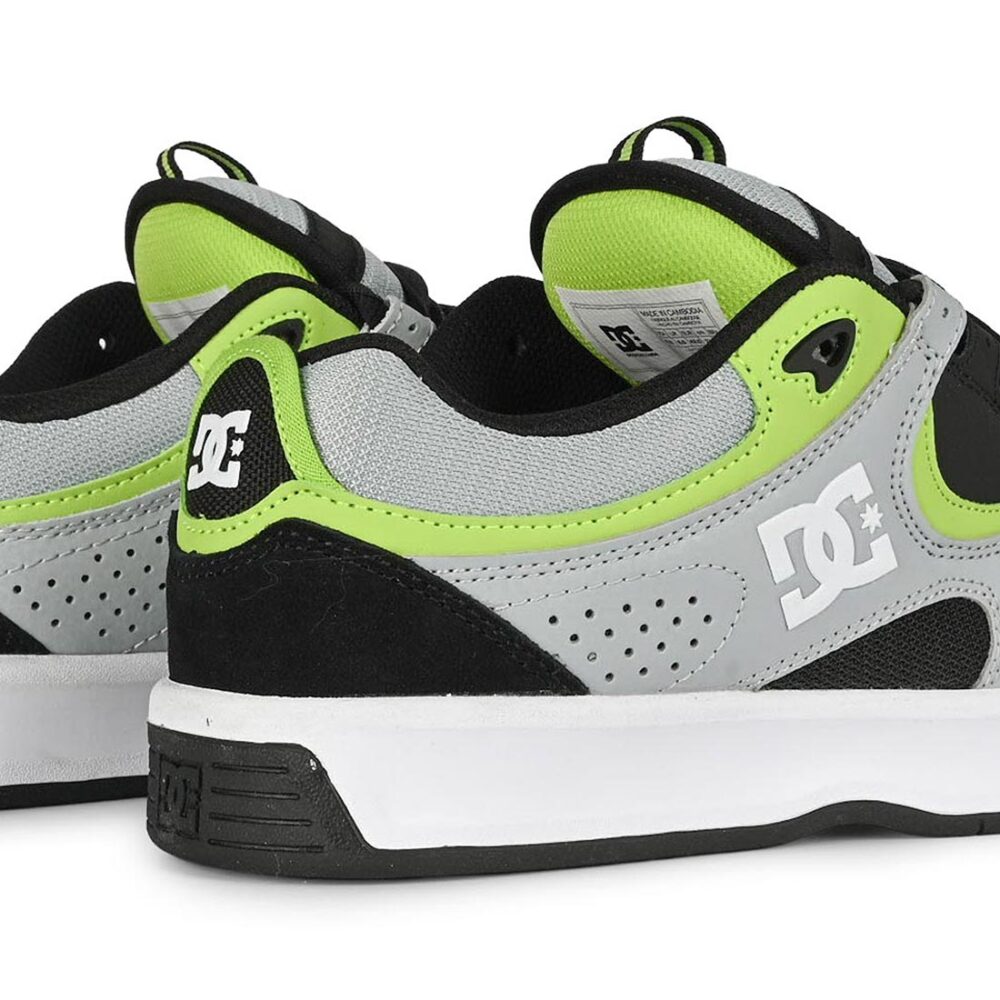 DC Kalynx Zero Skate Shoes - Grey/Black/Lime
