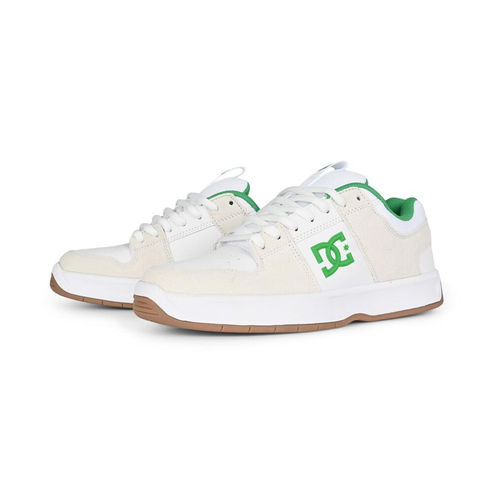 DC Lynx Zero Skate Shoes - White/Green/Gum
