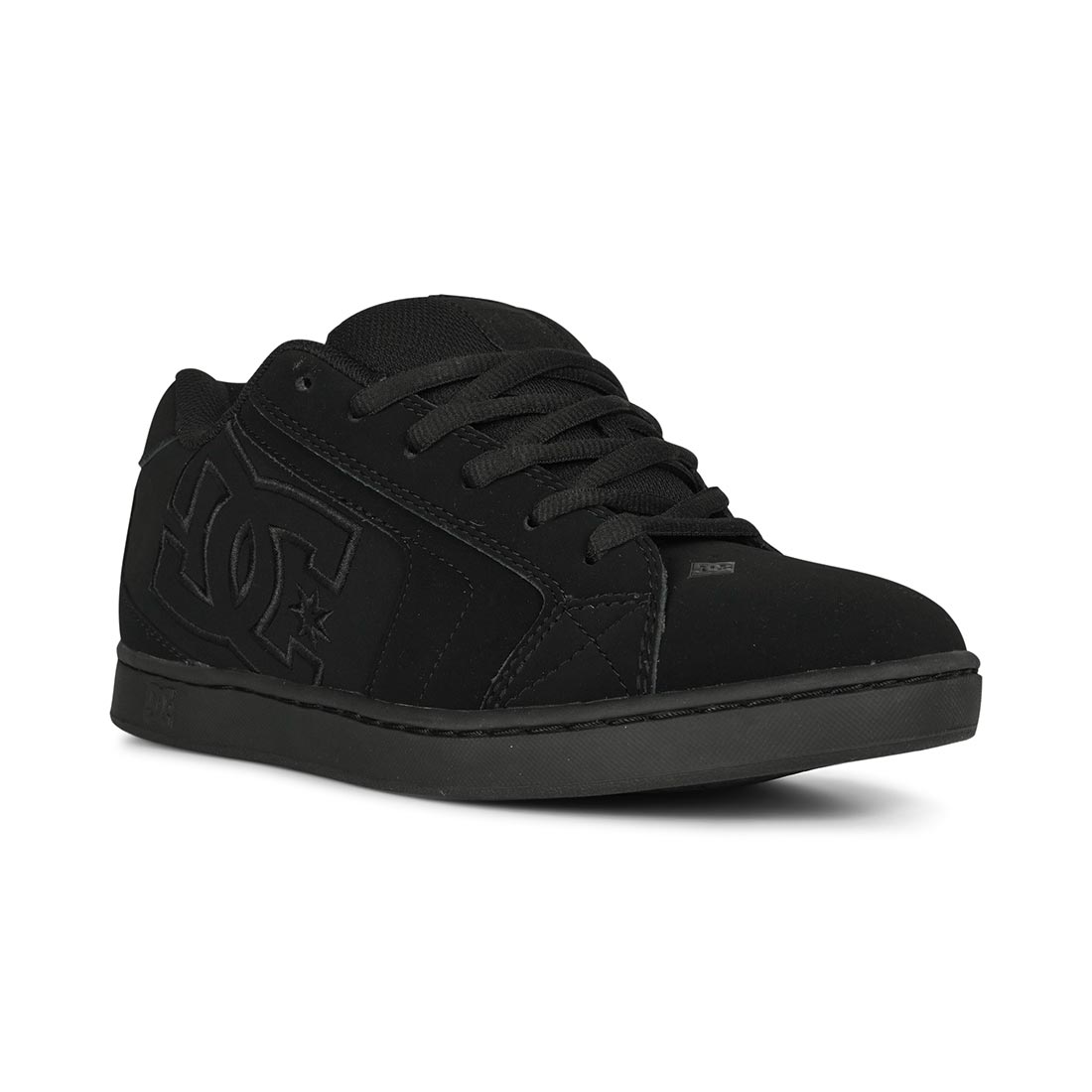 DC Net Skate Shoes - Black/Black/Black - Mens 11 UK - Nubuck