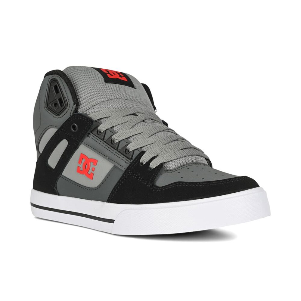 DC Pure High Top WC Shoes - Black/Grey/Red