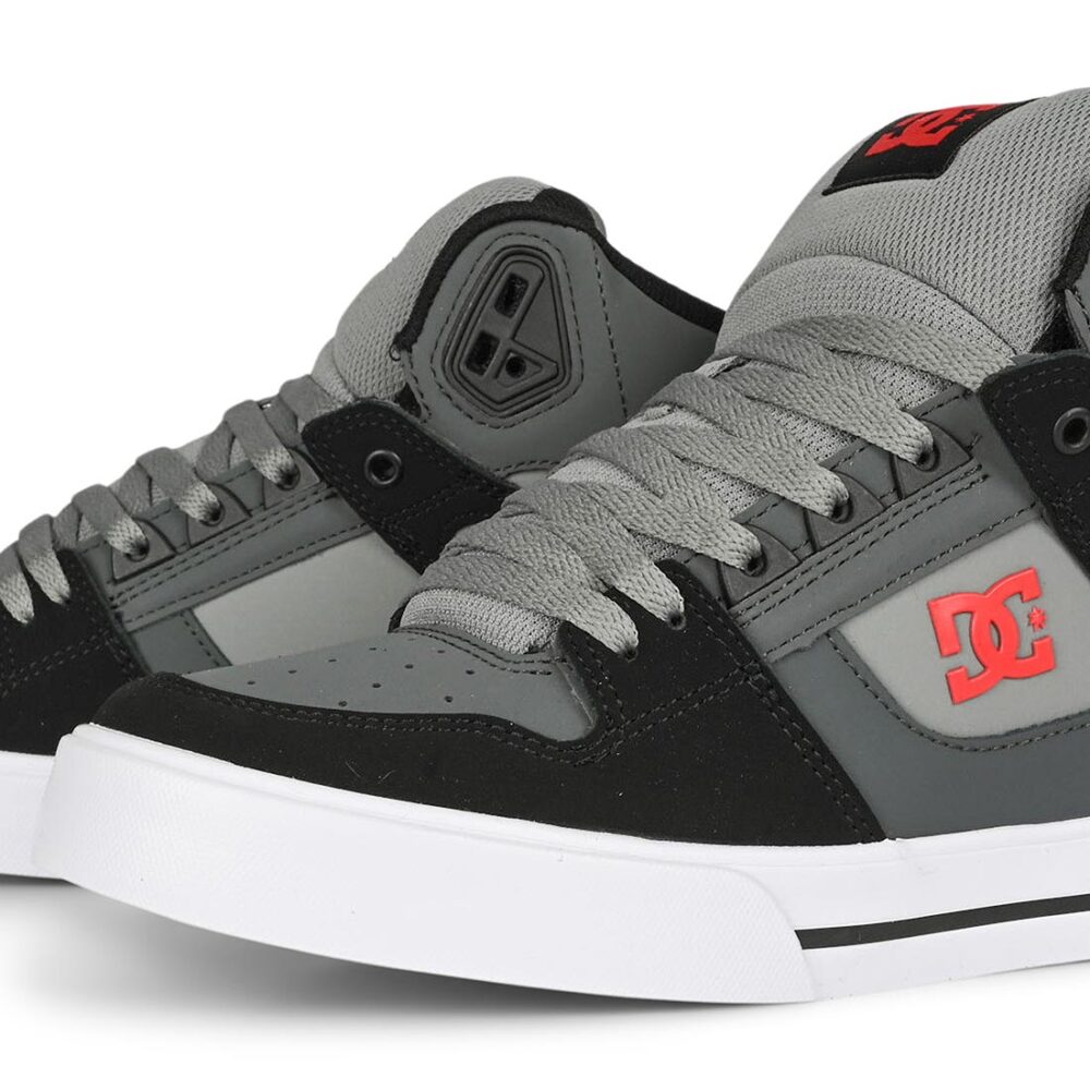 DC Pure High Top WC Shoes - Black/Grey/Red