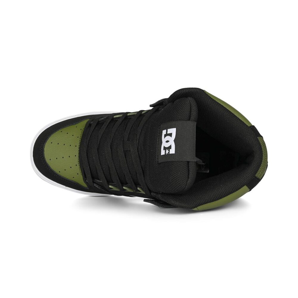 DC Pure High Top WC Shoes - Black/Olive/White