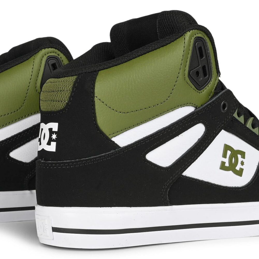 DC Pure High Top WC Shoes - Black/Olive/White