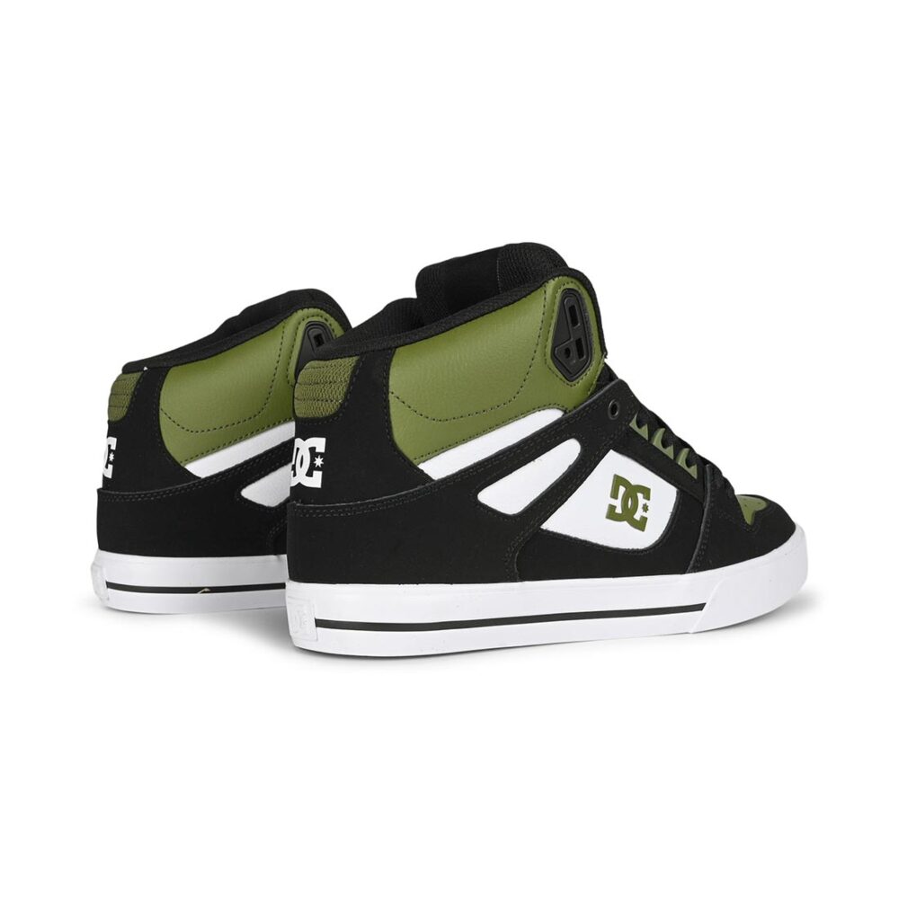 DC Pure High Top WC Shoes - Black/Olive/White