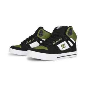 DC Pure High Top WC Shoes - Black/Olive/White