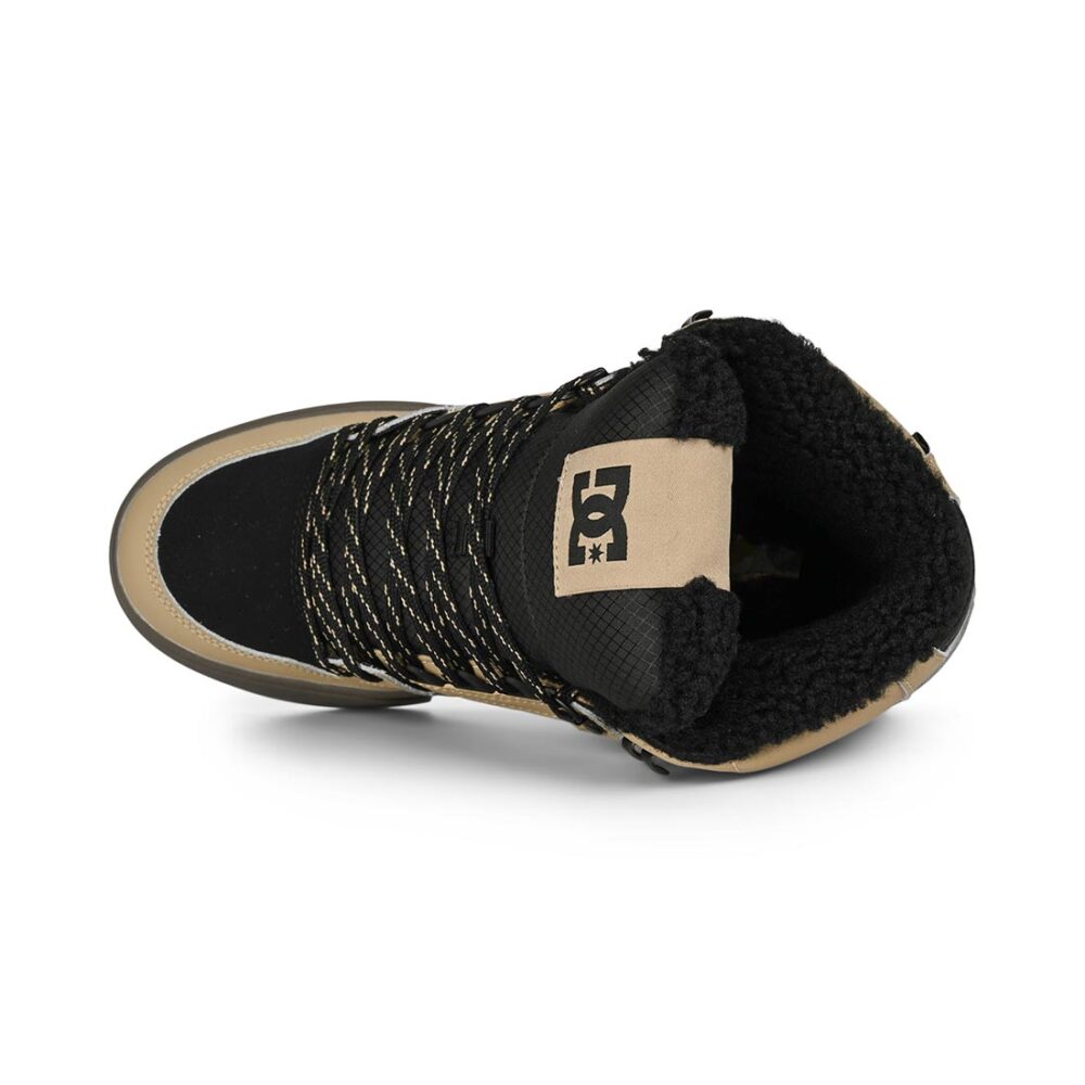 DC Pure High Top WC WNT Winterised Skate Shoes - Tan/Black
