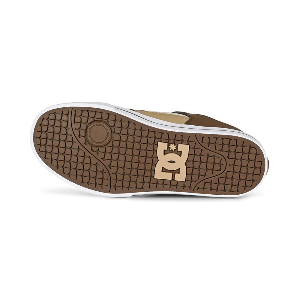 DC Pure Skate Shoes - Brown/Tan/Off White