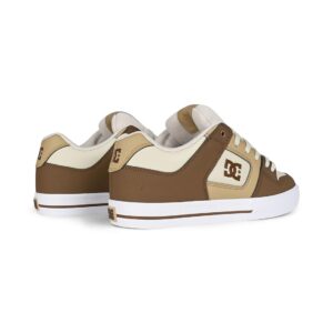 DC Pure Skate Shoes - Brown/Tan/Off White