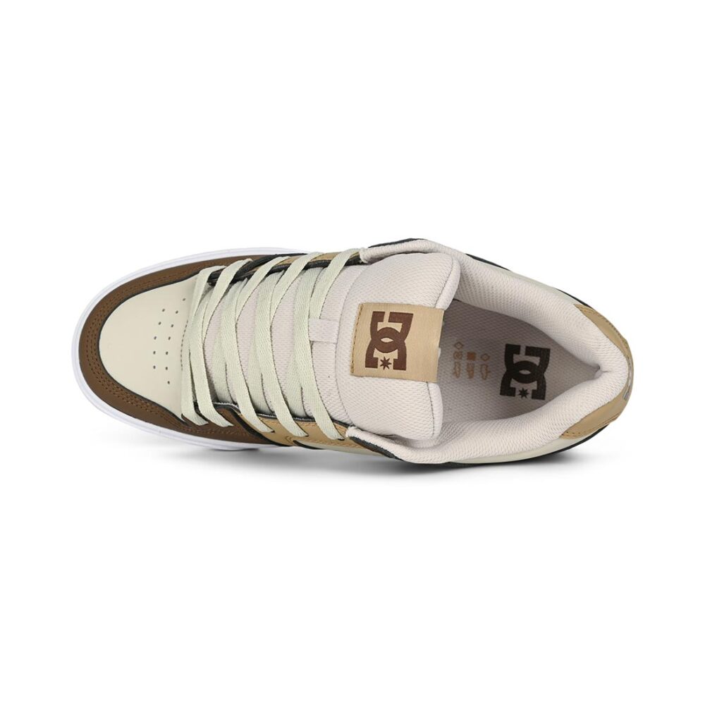 DC Pure Skate Shoes - Brown/Tan/Off White