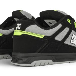 DC Stag Skate Shoes - Black/Grey/Lime